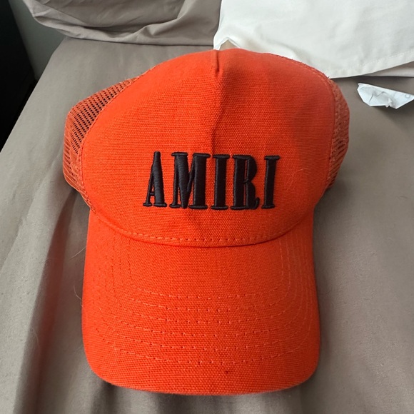 AMIRI Vibrant Orange Mesh Cap - Picture 1 of 3